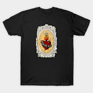 Immaculate Heart of Mary Blessed Mother Catholic Vintage T-Shirt